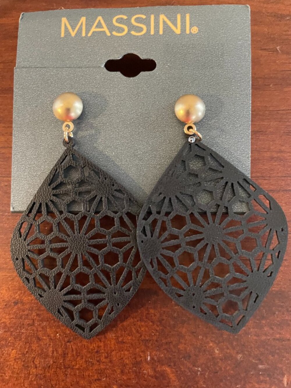 Bundle 3 for $12.  Black Massini Dangle Earrings